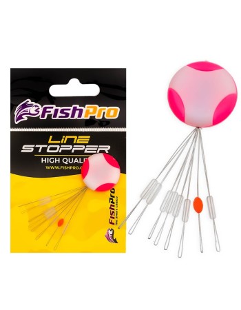Силиконови стопери за монтажи FishPro Line Stopper Universal Stop, 8 бр.