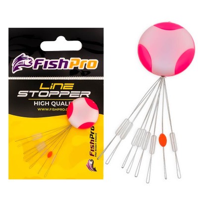 Силиконови стопери за монтажи FishPro Line Stopper Universal Stop, 8 бр.
