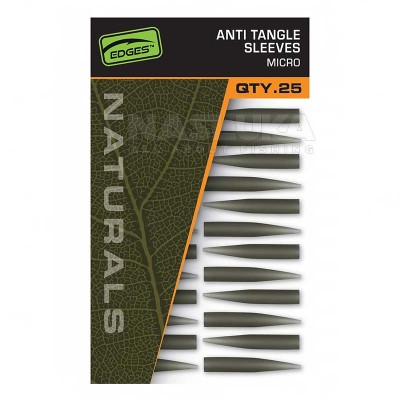 Противооплитащ шлаух за монтажи за шаран Fox Edges Naturals Anti Tangle Sleeves, Micro, 25 бр.