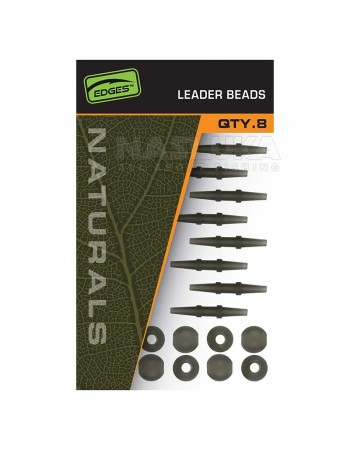 Комплект за монтажи за шаран Fox Edges Natrurals Leader Beads, 8 бр.