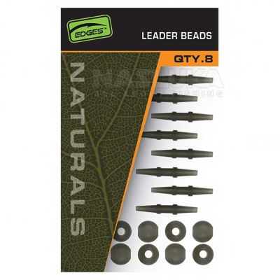 Комплект за монтажи за шаран Fox Edges Natrurals Leader Beads, 8 бр.