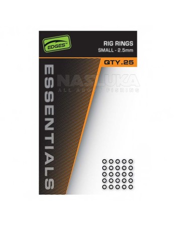 Кръгли халки за монтажи Fox Edges Essentials Rig Rings, 25 бр.