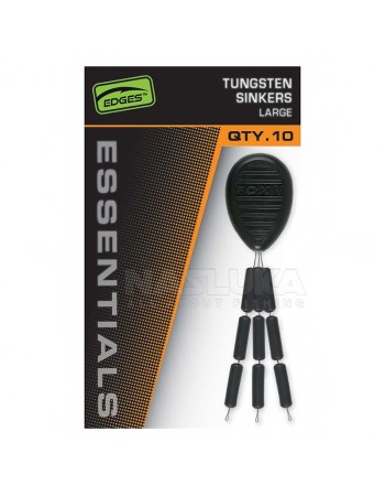 Волфрамови утежнения Fox Edges Essentials Tungsten Sinkers, 9 бр.