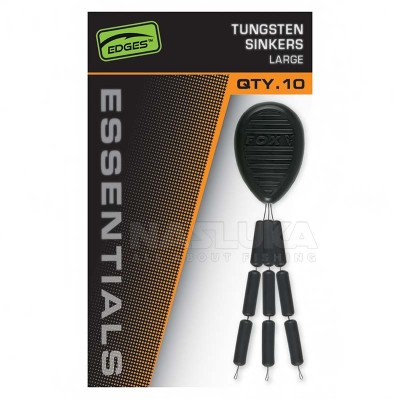Волфрамови утежнения Fox Edges Essentials Tungsten Sinkers, 9 бр.