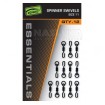 Вирбели за Ronnie Rig монтаж Fox Edges Essentials Spinner Swivels, size 11, 12 бр.