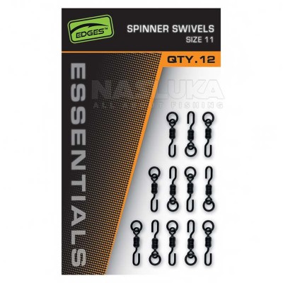 Вирбели за Ronnie Rig монтаж Fox Edges Essentials Spinner Swivels, size 11, 12 бр.