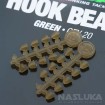 Стопери за кука Korda Hook Bead Green, 20 бр.