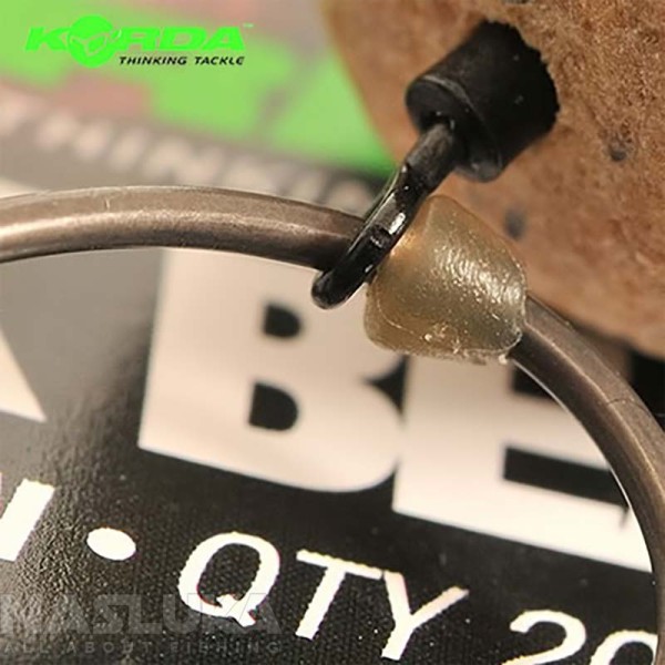 Стопери за кука Korda Hook Bead Green, 20 бр. — снимка 5
