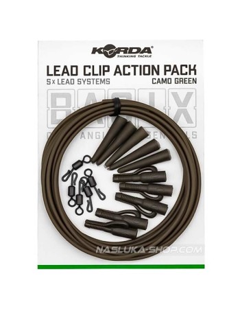 Комплект аксесоари за монтажи Korda Basix, Lead Clip Action Pack