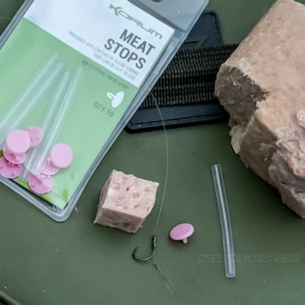 Стопери за стръв Korum Meat Stops, 10 бр. — снимка 3