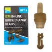 Инлайн бързи връзки за метод фидер Preston Innovation ICM In-Line Quick Change Beads, 6 бр.