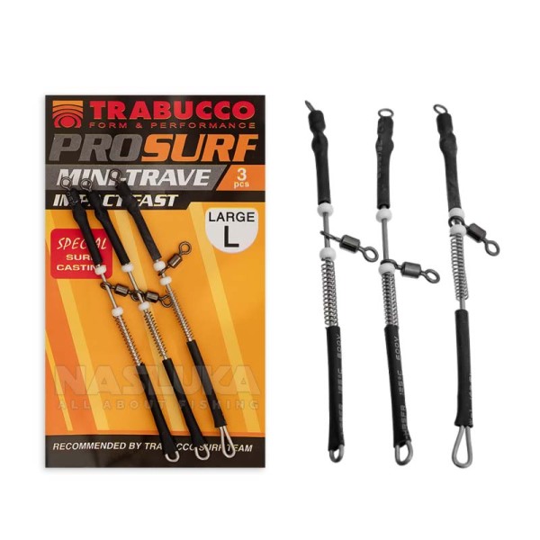 Монтаж за сърф риболов Trabucco ProSurf Mini-Trave Impact Fast, 3 бр. — снимка 1