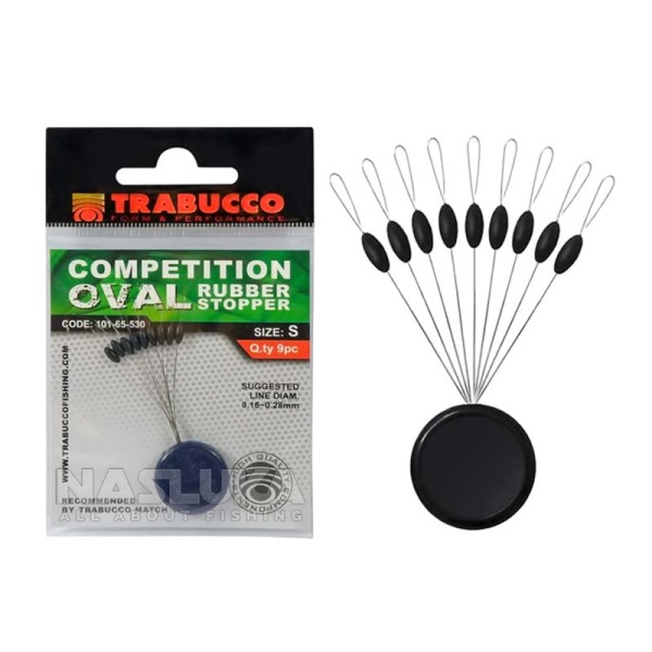 Гумени стопери Trabucco Oval Rubber Stopper, 9 бр. — снимка 1
