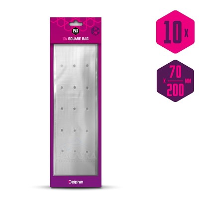 PVA торбички с дупки Delphin N'Tastic, 70 х 200 мм, 10 бр.