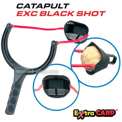 Прашка за захранване Extra Carp Catapult Black Shot, 3029
