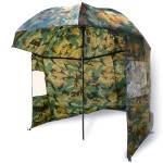 Шарански чадър със странична стена Zebco Storm Umbrella Camo 2.20 м