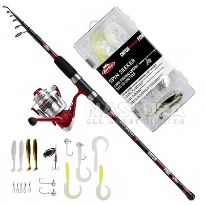 Телескопичен спининг комплект Berkley Catch More Fish, Spin Seeker 2.40 м, 10-40 г