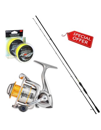 Сет за спининг риболов на река Дунав Mikado River Spin Combo 3 м, 10-40 г