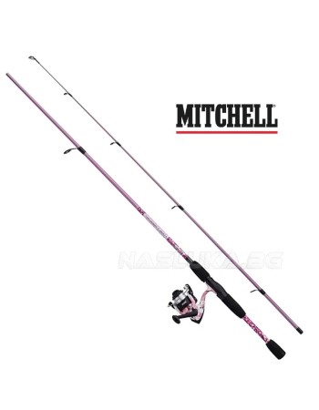 Спининг комплект Mitchell Tanager Pink Camo Spin, 2.40 м, 10-30 г