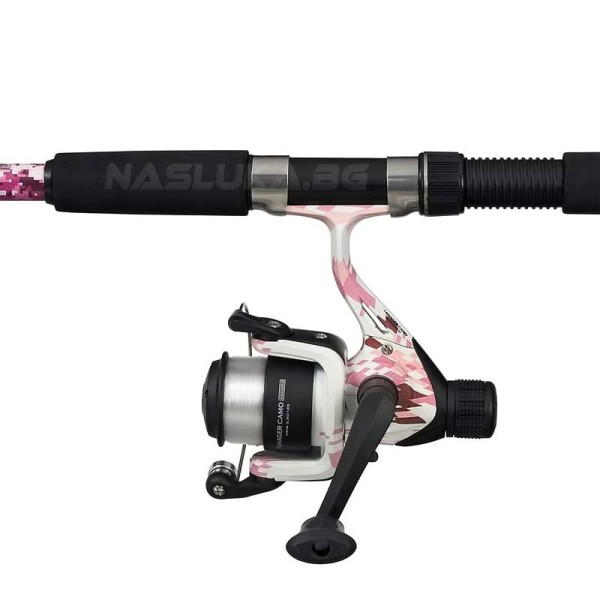 Телескопичен спининг комплект Mitchell Tanager Pink Camo Tele, 2.10 м, 7-20 г — снимка 2