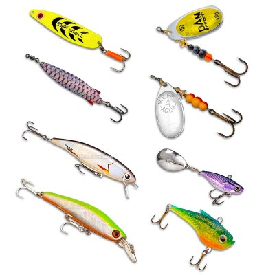 Комплект от 8 бр. примамки за спининг по река Дунав, Advanced Spin Set