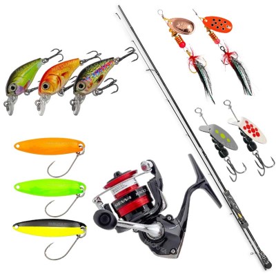 Ултралайт сет за спининг риболов на пъстърва Trophy Trout Spin Combo