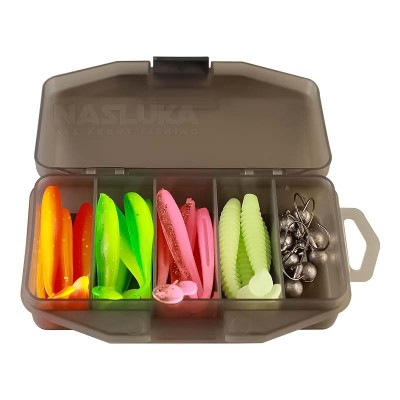 Комплект силиконови шадове и джиг глави за бас и костур Sokudo Bass Pro, 33 бр.