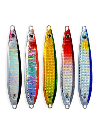 Комплект морски пилкери Sokudo Deep Diver Jig Set 40 г, 5 бр.