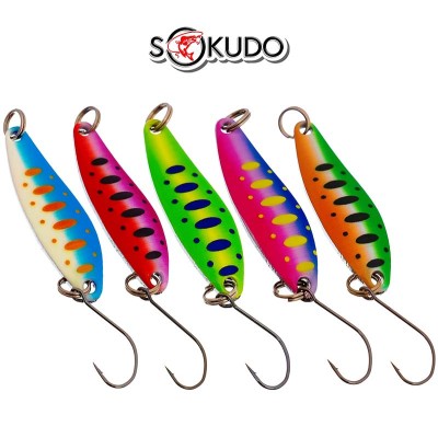 Сет от 5 бр. микроклатушки за ултралайт спининг Sokudo Mystic, 5 г