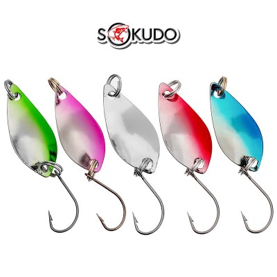 Комплект от 5 бр. клатушки за пъстърва, костур и кефал Sokudo Ontario