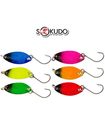 Комплект от 6 бр. клатушки за пъстърва, костур и кефал Sokudo Prizma, 3 г