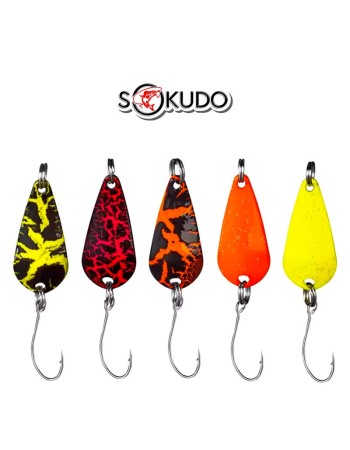 Сет от 5 бр. клатушки за костур, кефал и пъстърва Sokudo Velvet