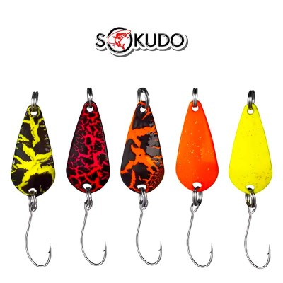 Сет от 5 бр. клатушки за костур, кефал и пъстърва Sokudo Velvet