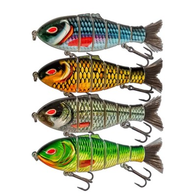 Сет от 4 бр. воблери за щука и сом Sokudo Bull Shad 10 см, 16 г