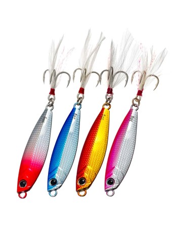 Комплект от 4 бр. пилкери-джигове Sokudo Storm Jig 6 см, 30 г