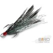 Тройни куки с пера Delphin B!rd Triple Hook, 3 бр., Black