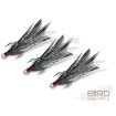 Тройни куки с пера Delphin B!rd Triple Hook, 3 бр., Black
