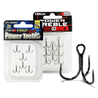 Пакет тройни куки Filstar Power Treble 136BC-1X