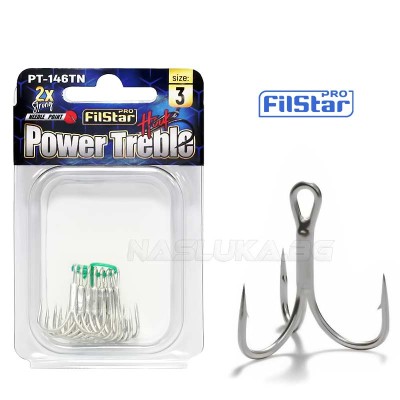 Тройни куки в пакет Filstar Power Treble PT-146TN-2X