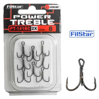 Тройни куки в пакет Filstar Power Treble PT-141BC