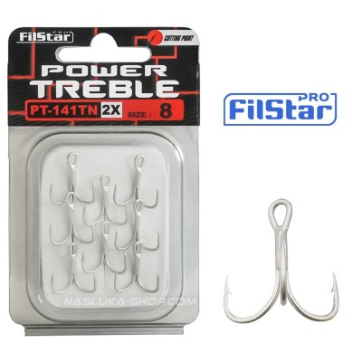 Тройни куки в пакет Filstar Power Treble PT-141TN