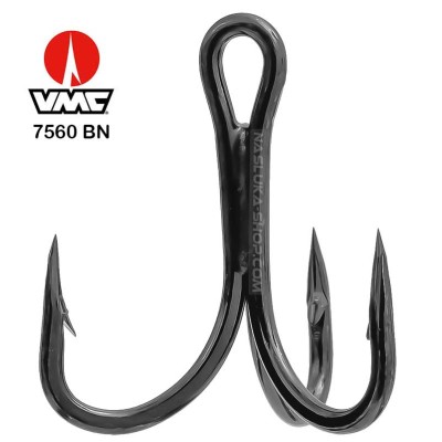 Мощни тройни куки за сом VMC 7560 BN 6x, 5 бр.