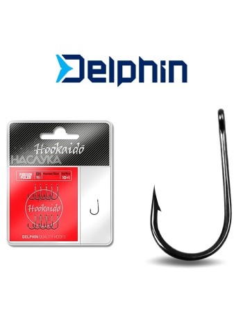 Фидер куки с ухо Delphin Feeder Fuler 10 + 1бр