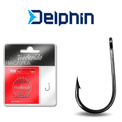 Фидер куки с ухо Delphin Feeder Fuler 10 + 1бр