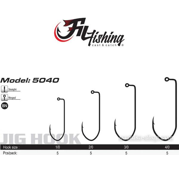 Офсетни куки Filex 5040 BN Jig Hook — снимка 3