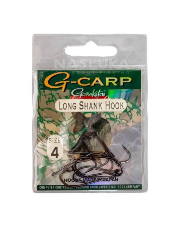 Шарански куки Gamakatsu G-Carp Long Shank Hook, 10 бр.