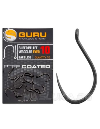 Куки без контра Guru Super Pellet Waggler Eyed