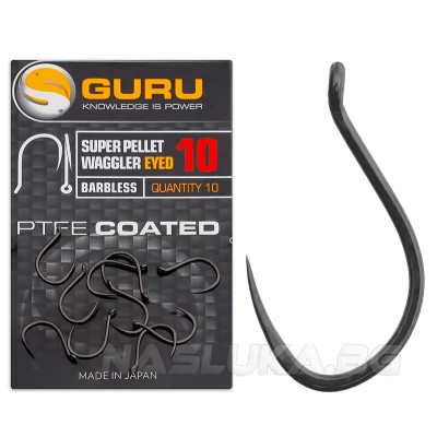 Куки без контра Guru Super Pellet Waggler Eyed