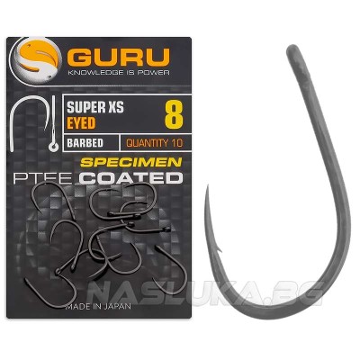 Куки за риболов Guru Super XS Eyed Barbed