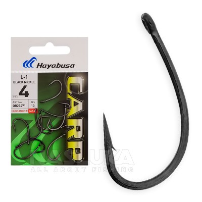 Куки за шаран с ухо Hayabusa L-1, 10 бр.